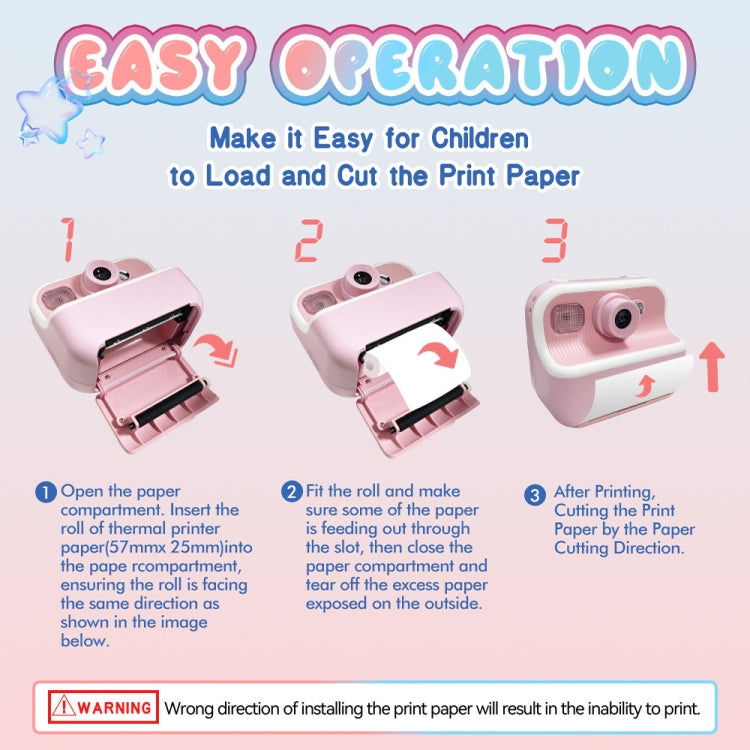 M8 2.4-Inch 1080P HD 2400W Pixel Dual-Camera Children Thermal Printing Camera, Pink, Blue, Purple, Pink+32GB, Blue+32GB, Purple+32GB M8 2.4-Inch 1080P HD 2400W Pixel Dual-Camera Children Thermal Printing Camera, Pink, Blue, Purple, Pink+32GB, Blue+32GB, Purple+32GB